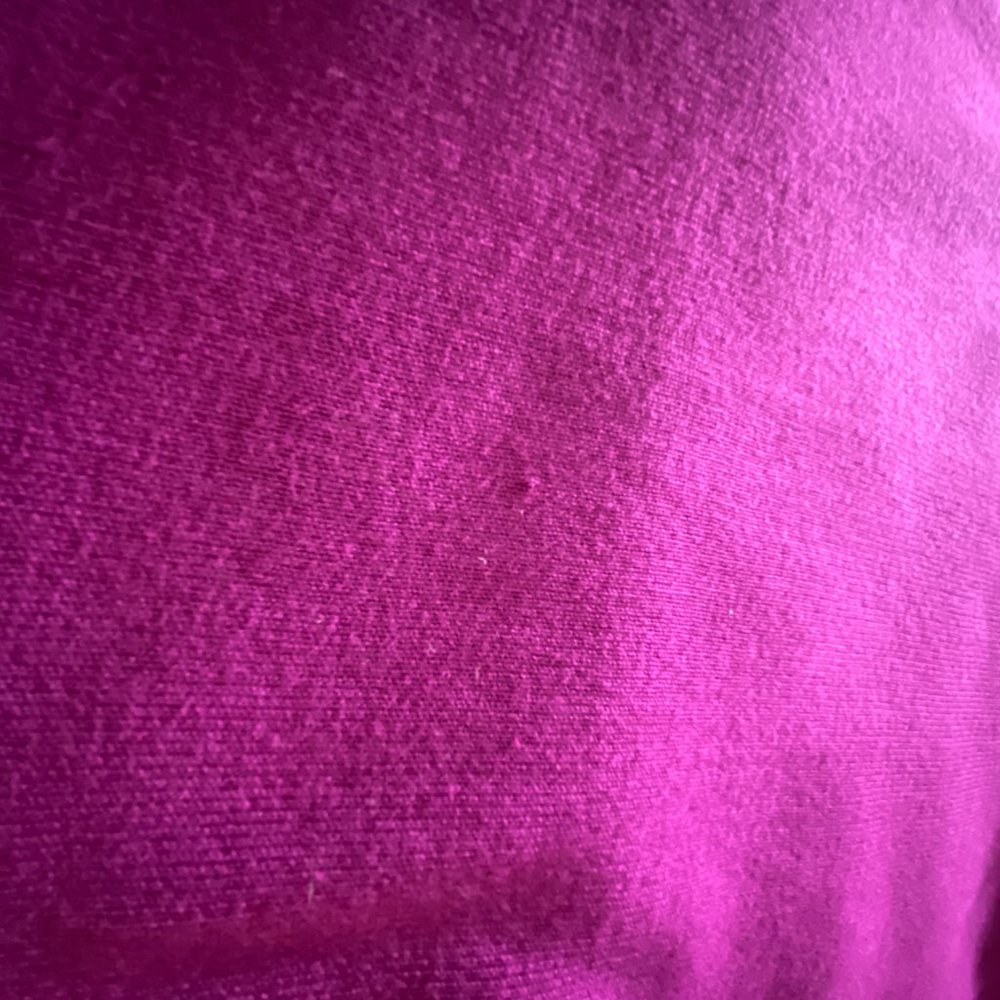 GUC Cable & Gauge Scalloped Pull over sweater in Fuschia-2X - Picture 5 of 14